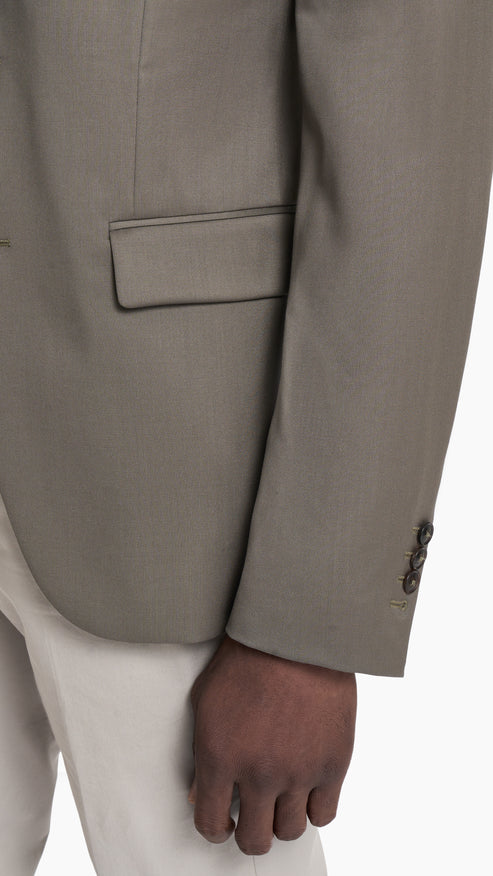 Scabal Olive Prunelle Custom Suit