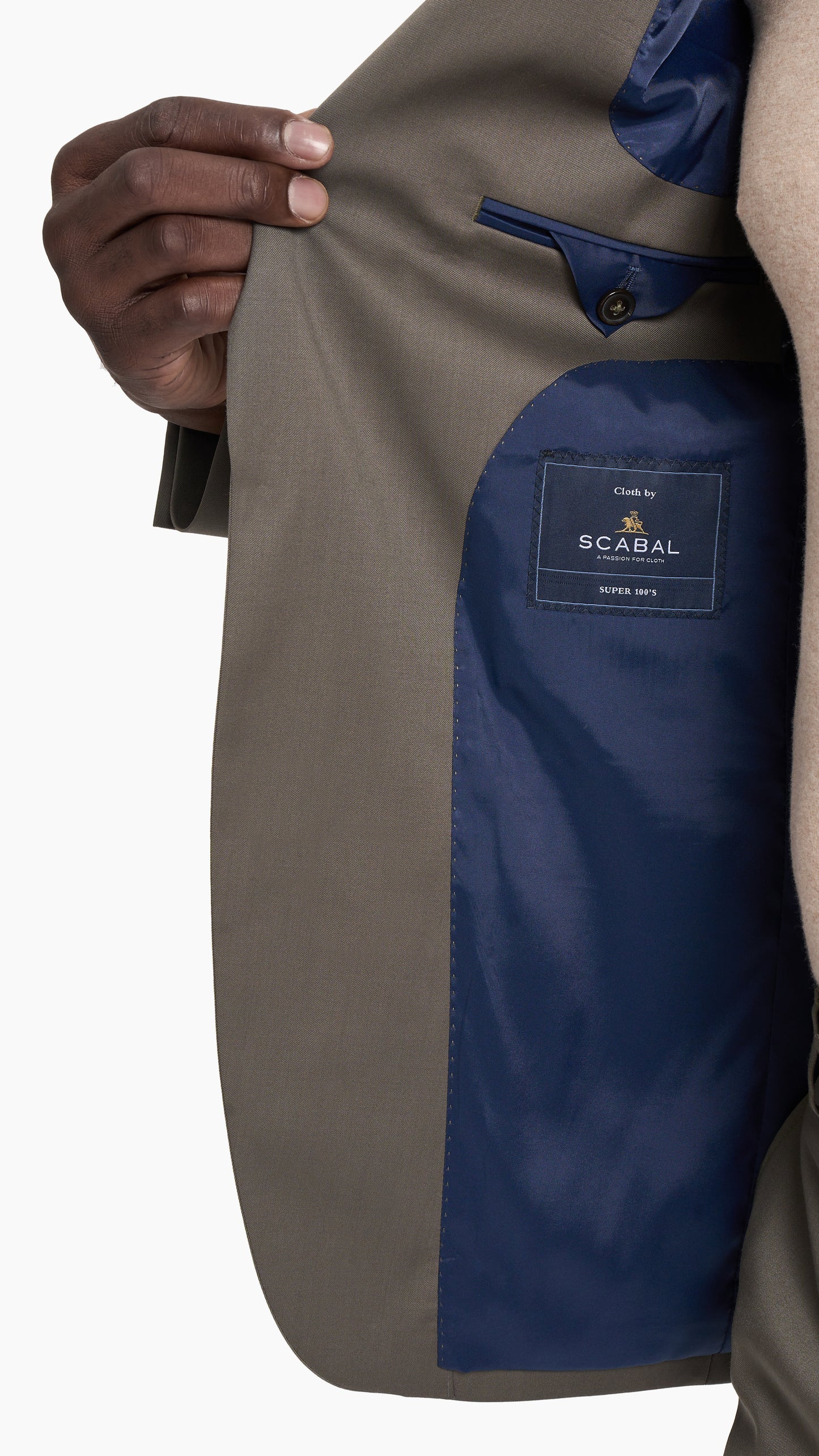Scabal Olive Prunelle Custom Suit