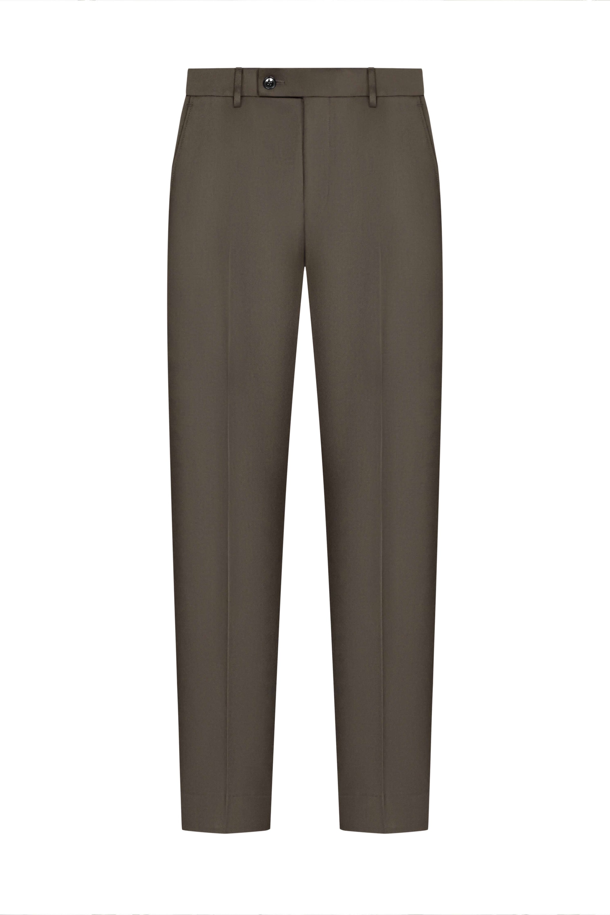 Scabal Olive Prunelle Custom Suit