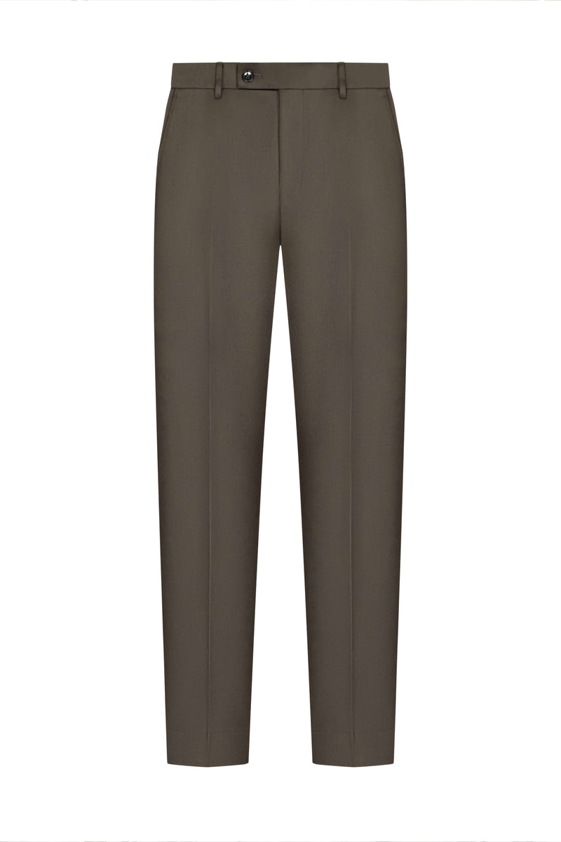 Scabal Olive Prunelle Custom Suit