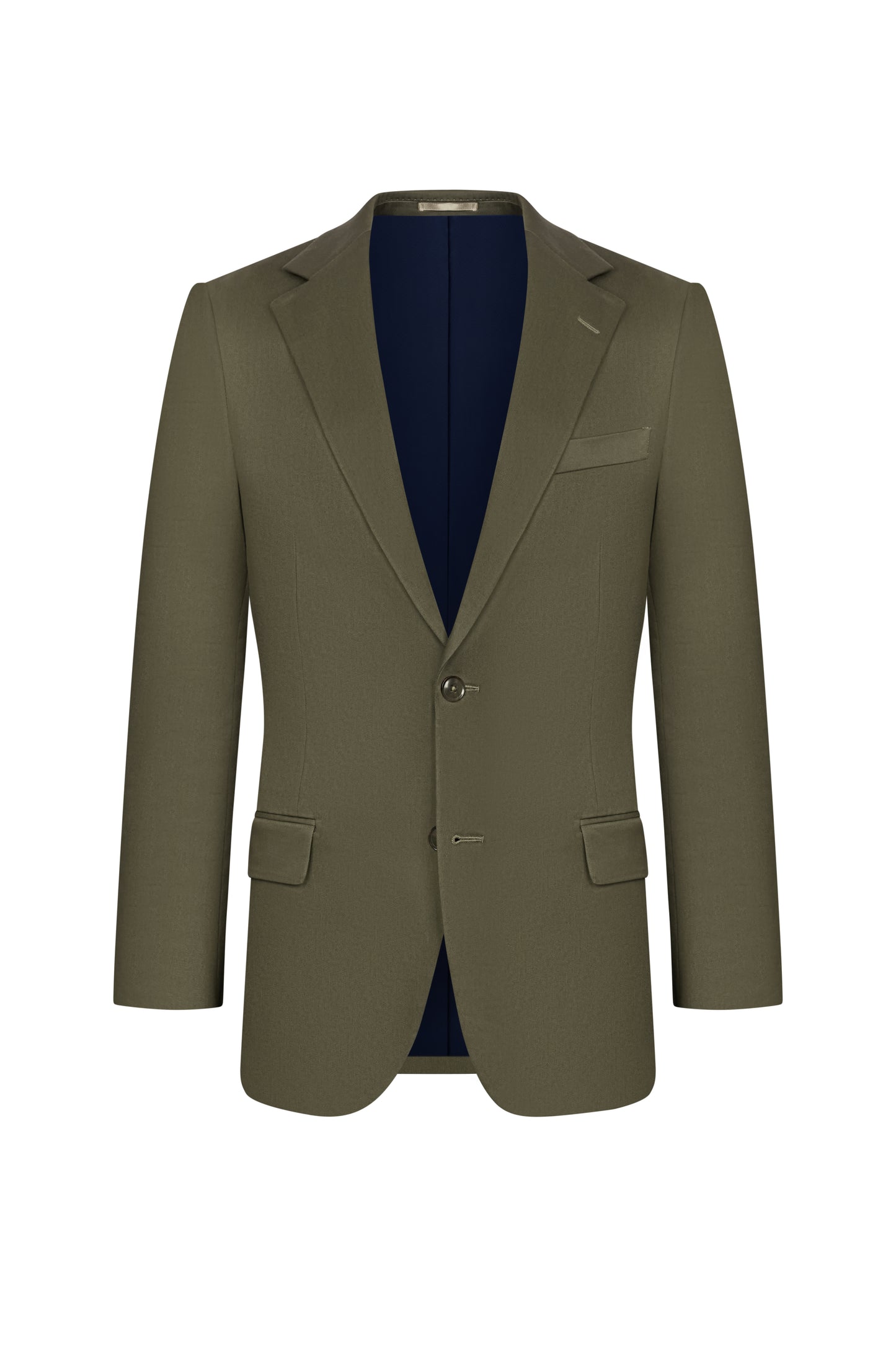 Dark Olive Twill Cotton Custom Jacket