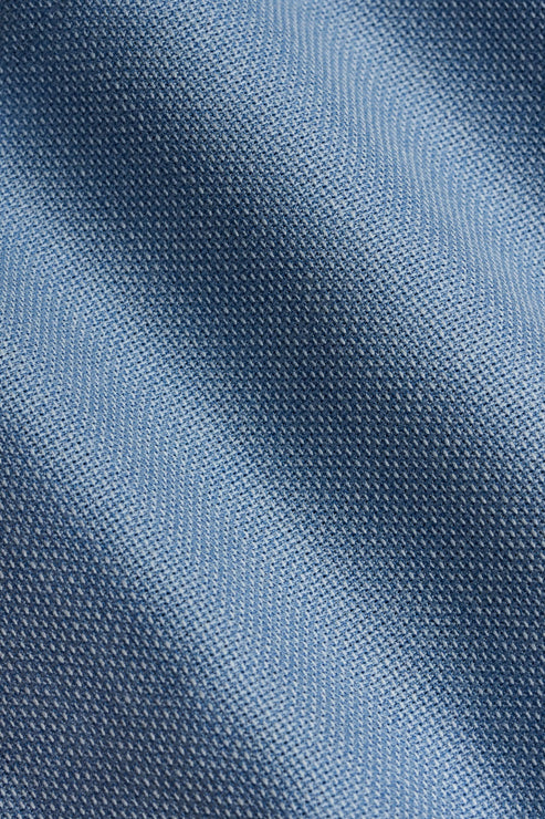 Scabal Sky Blue Hopsack Custom Jacket