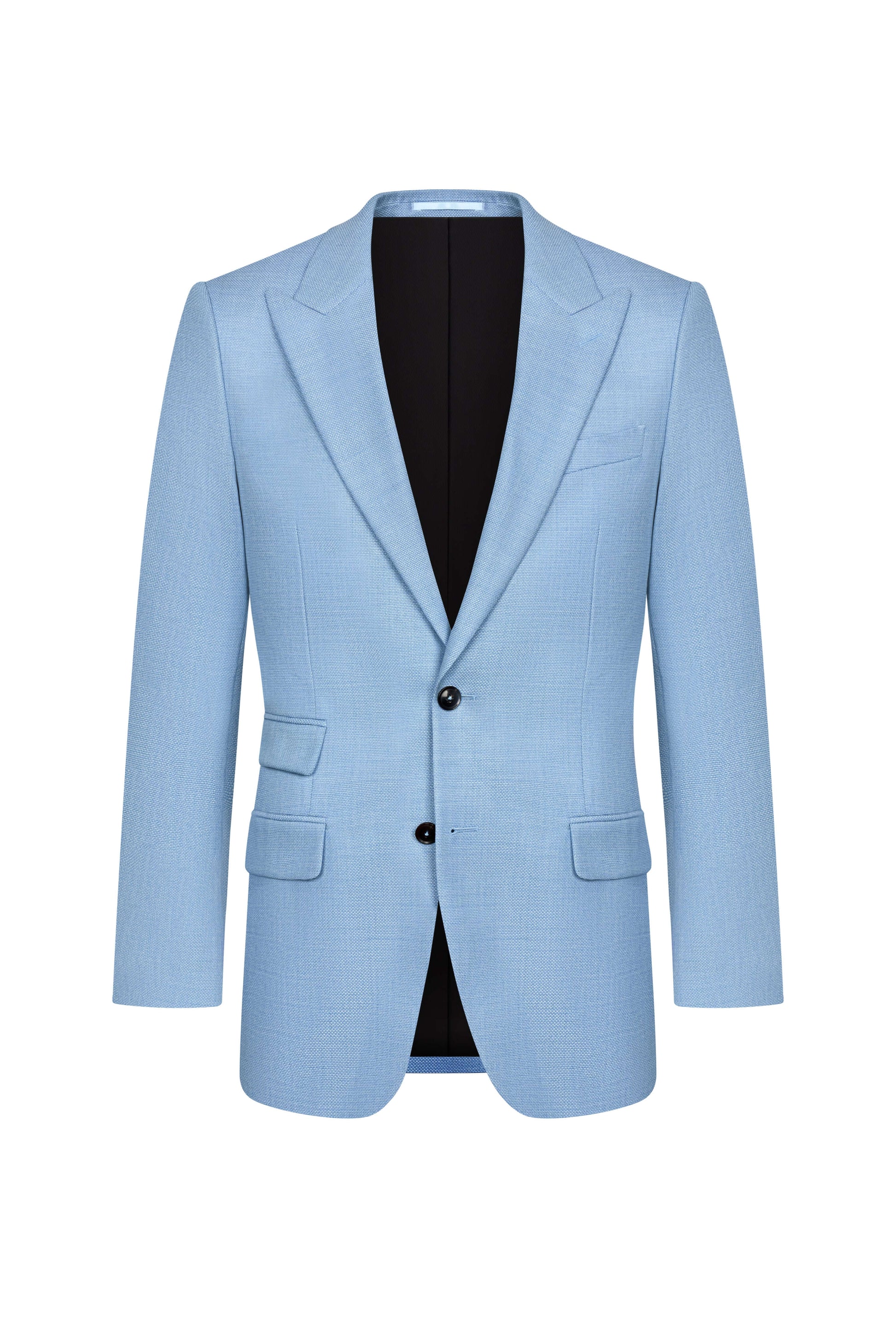 Scabal Sky Blue Hopsack Custom Jacket