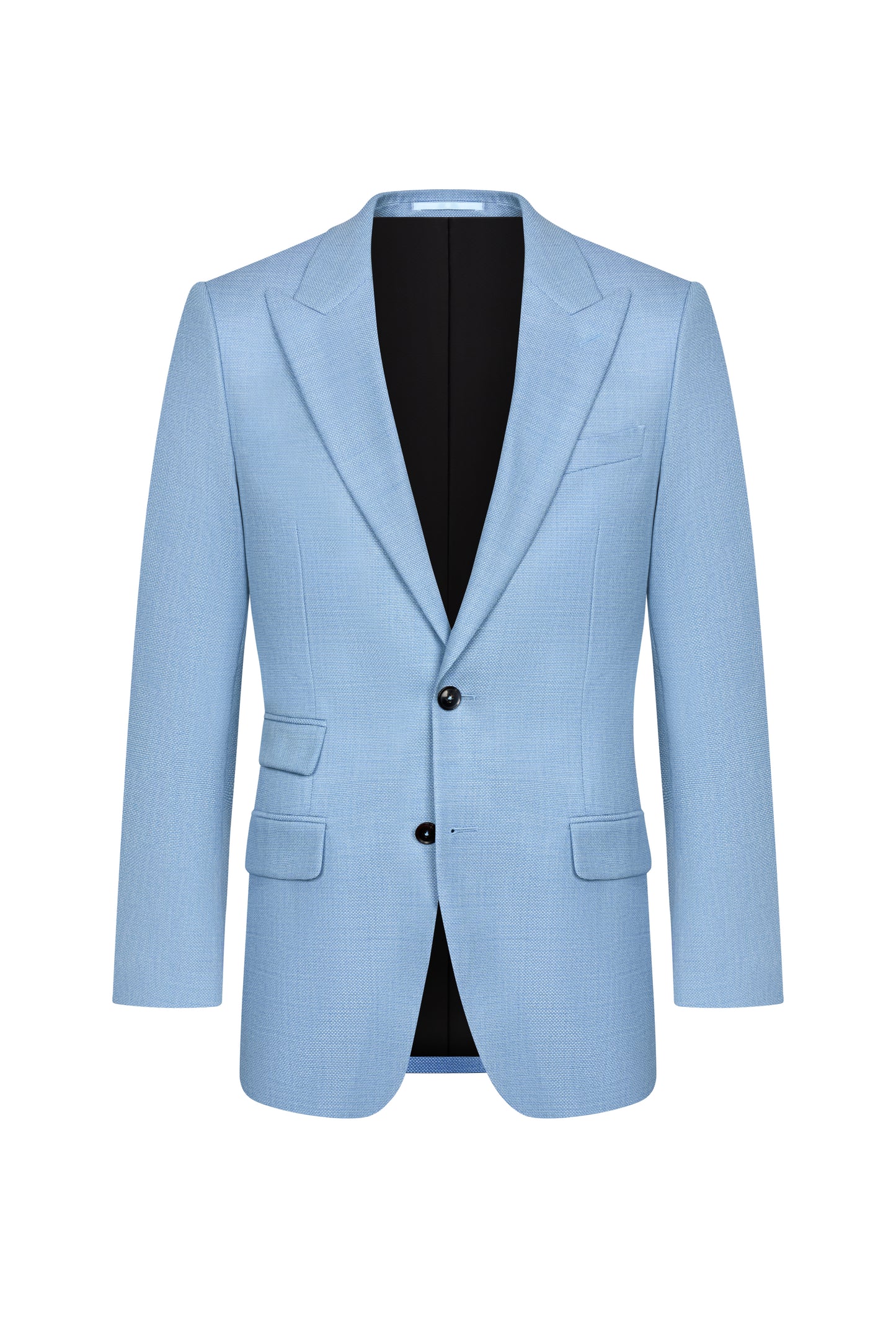 Sky Blue Hopsack Custom Jacket