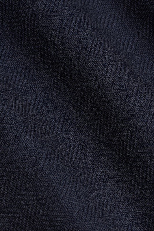 Midnight Blue Herringbone Jacket