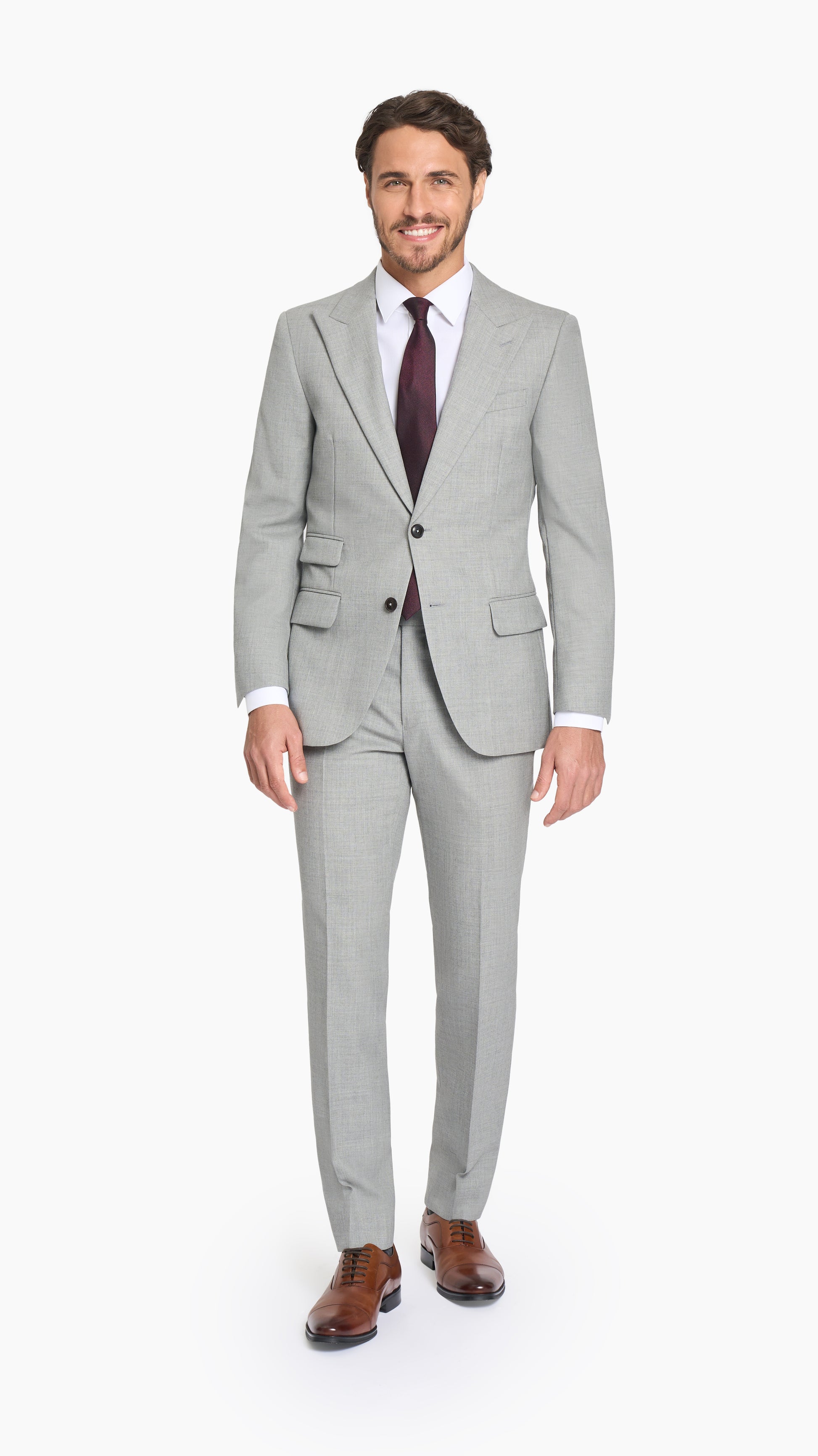 Light Grey Hopsack Suit