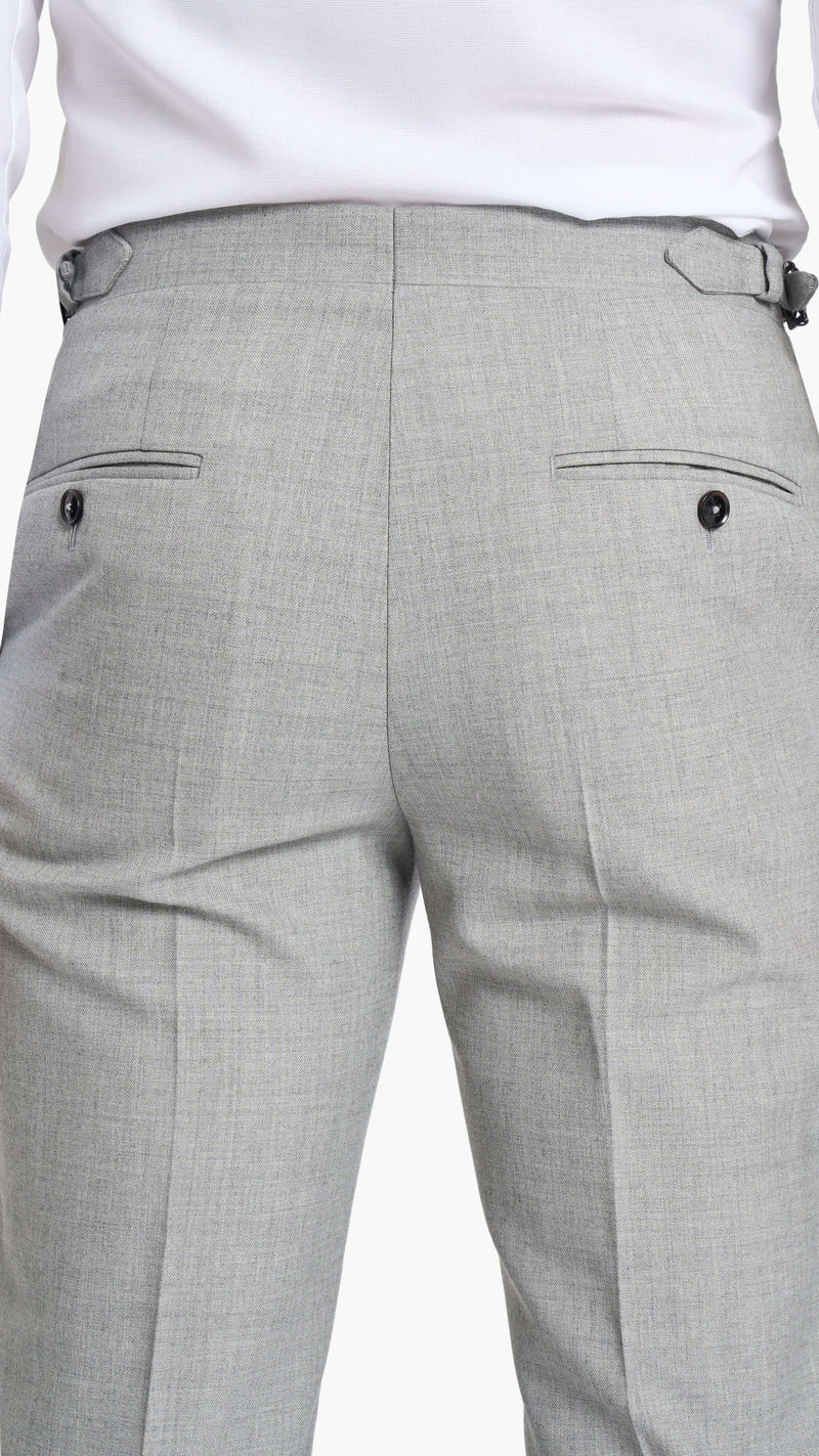 Holland & Sherry Light Grey Hopsack Custom Suit