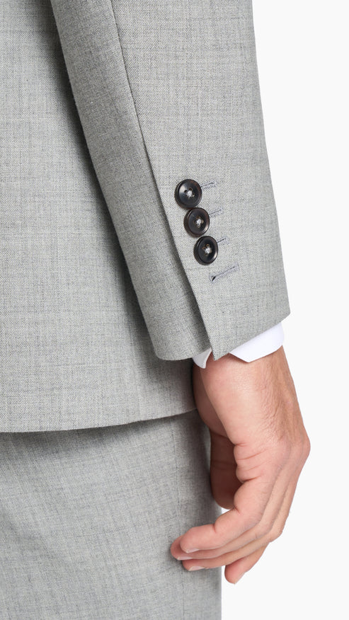 Light Grey Hopsack Suit