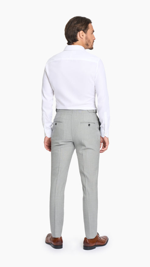 Light Grey Hopsack Trouser