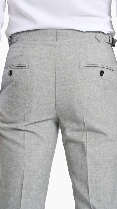 Light Grey Hopsack Trouser