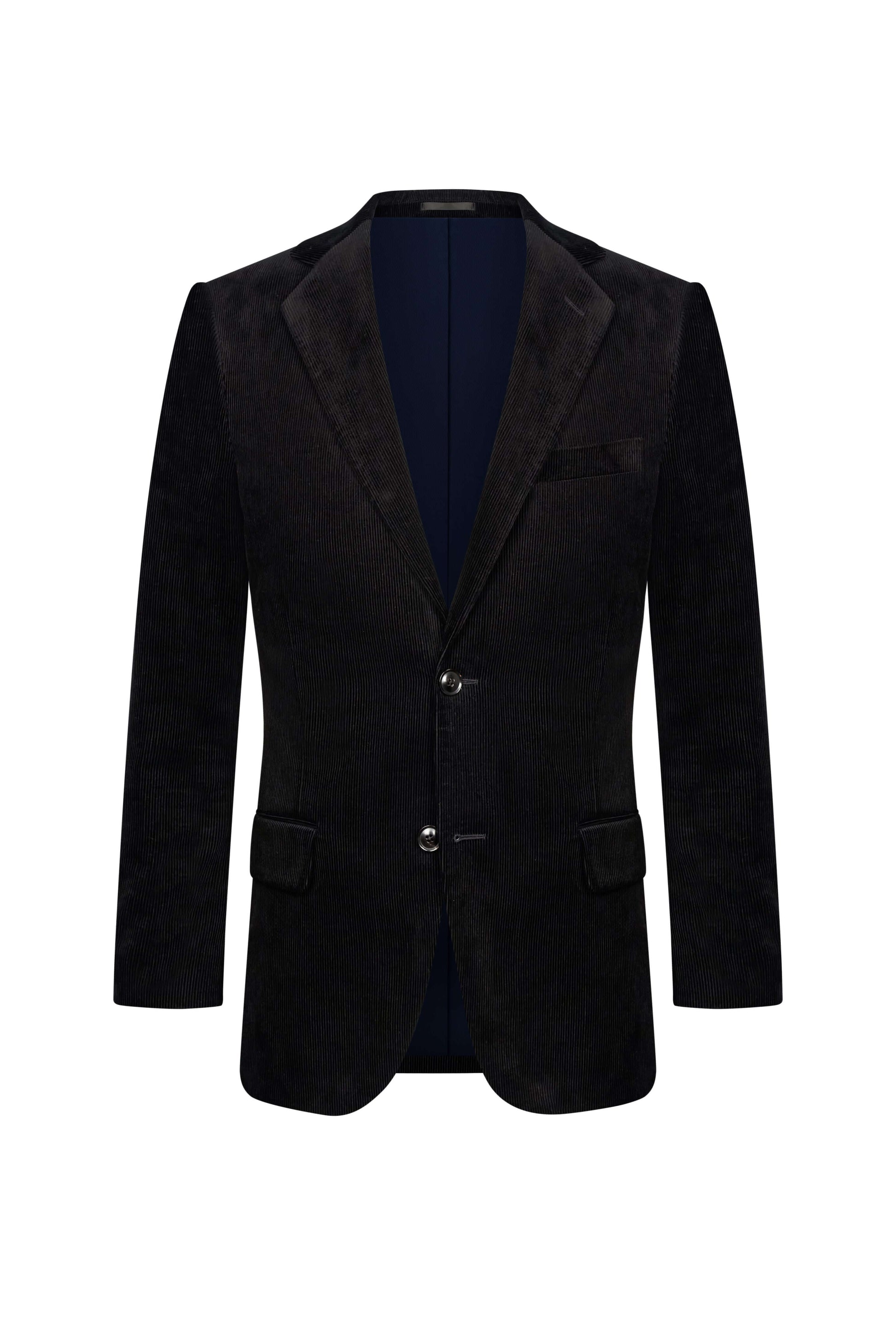 Scabal Black Corduroy Custom Jacket