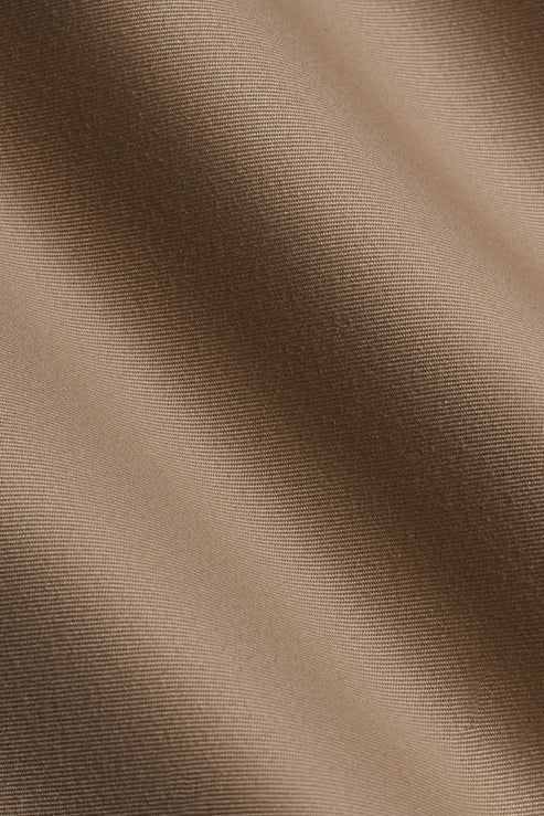 Holland & Sherry Dark Tan Twill Cotton Custom Suit
