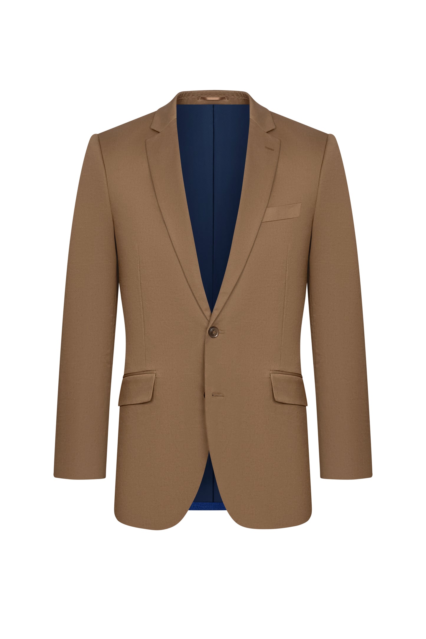 Holland & Sherry Dark Tan Twill Cotton Custom Suit
