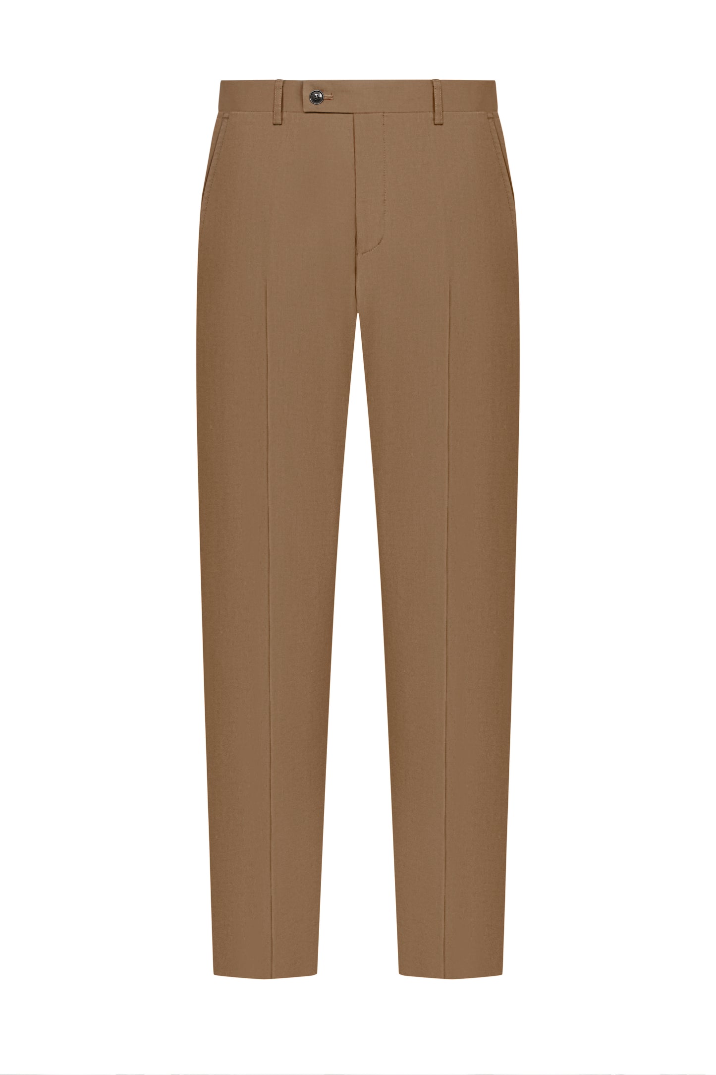 Holland & Sherry Dark Tan Twill Cotton Custom Suit