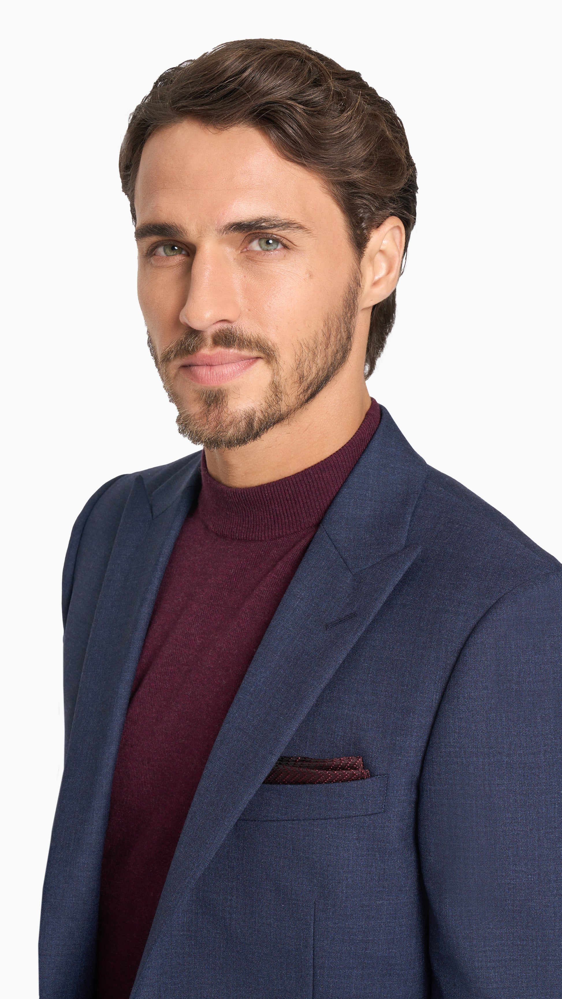 Navy Blue Plain Weave Jacket
