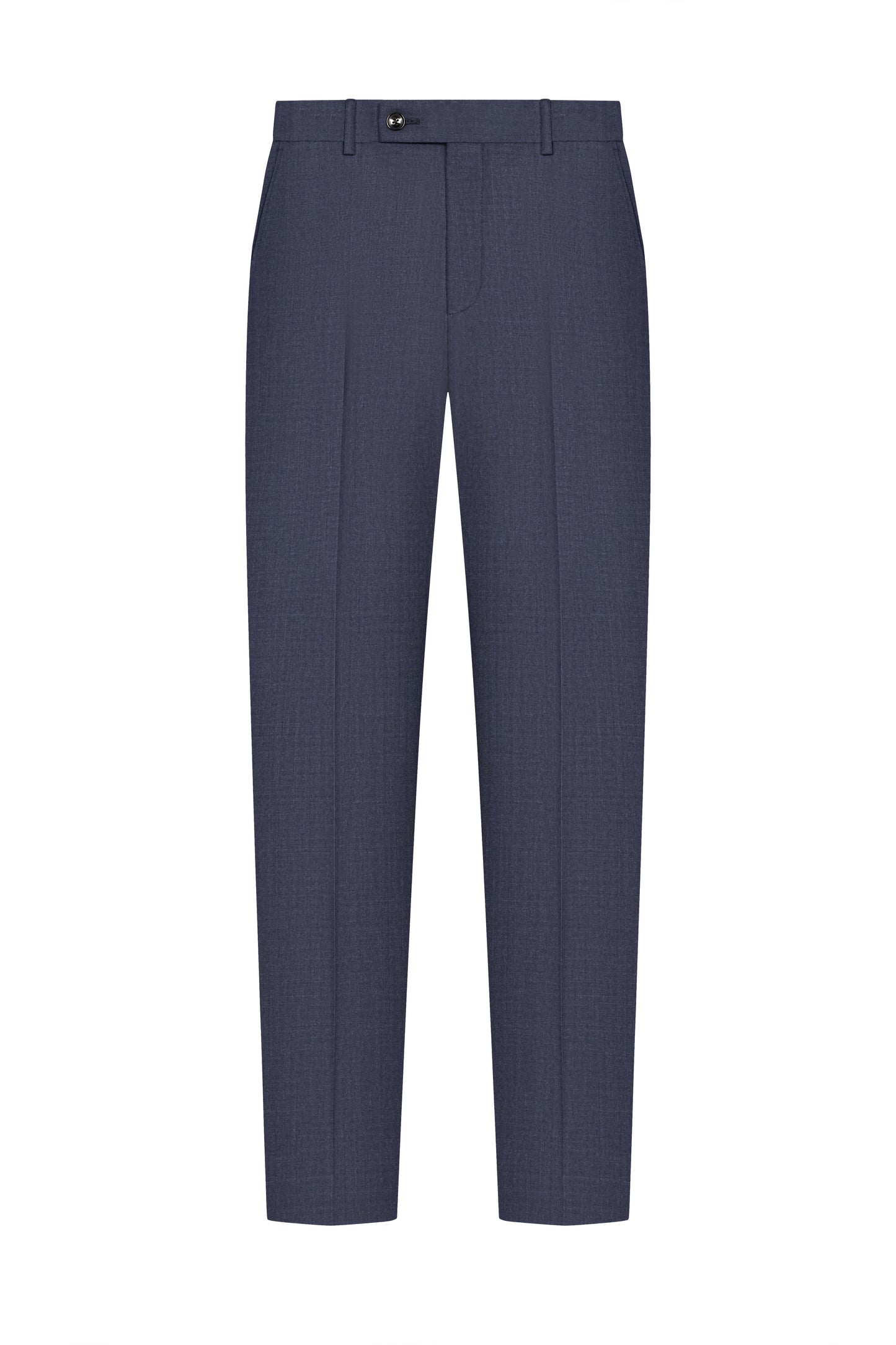 Scabal Navy Blue Plain Weave Custom Suit