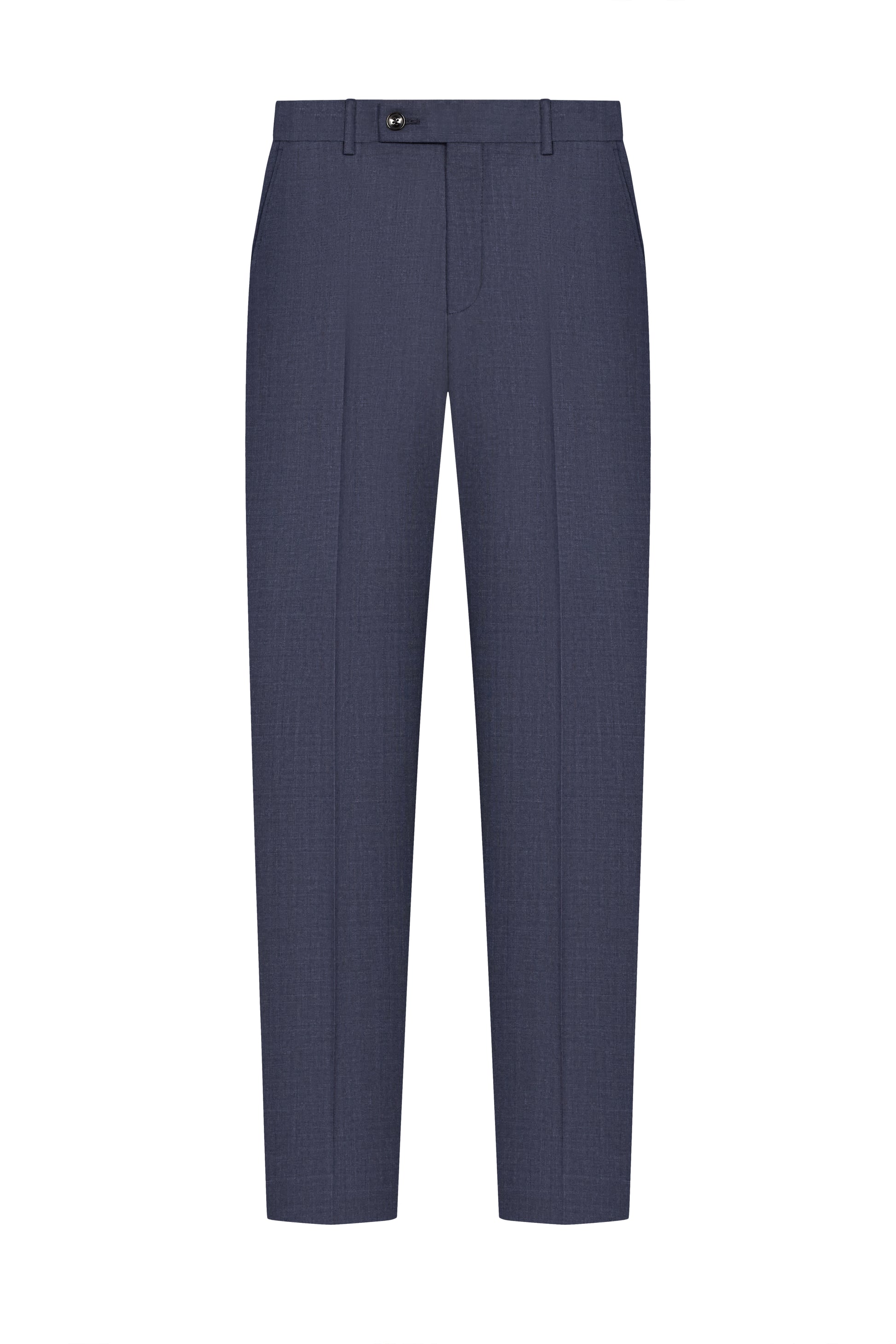 Navy Blue Plain Weave Trouser