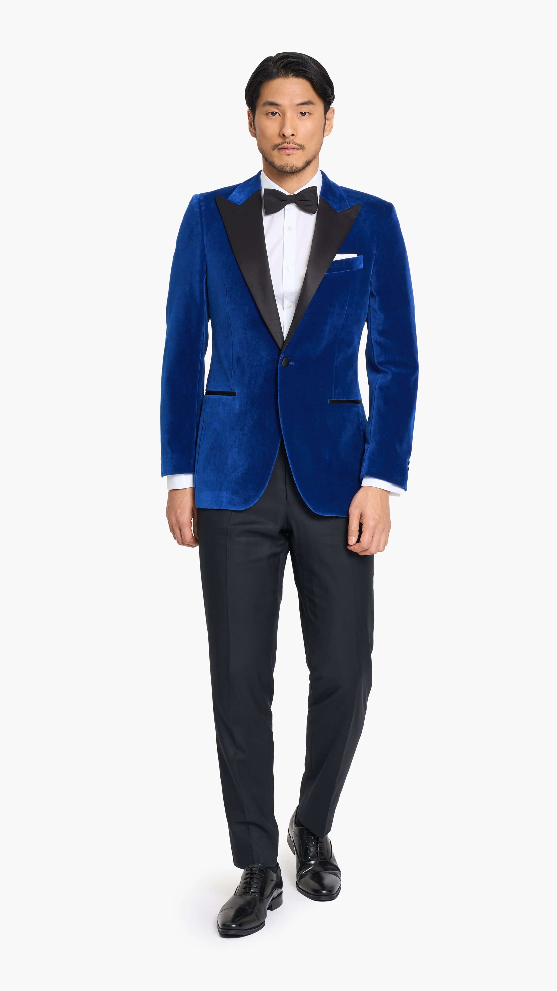 Scabal Saphire Blue Velvet Tuxedo Jacket