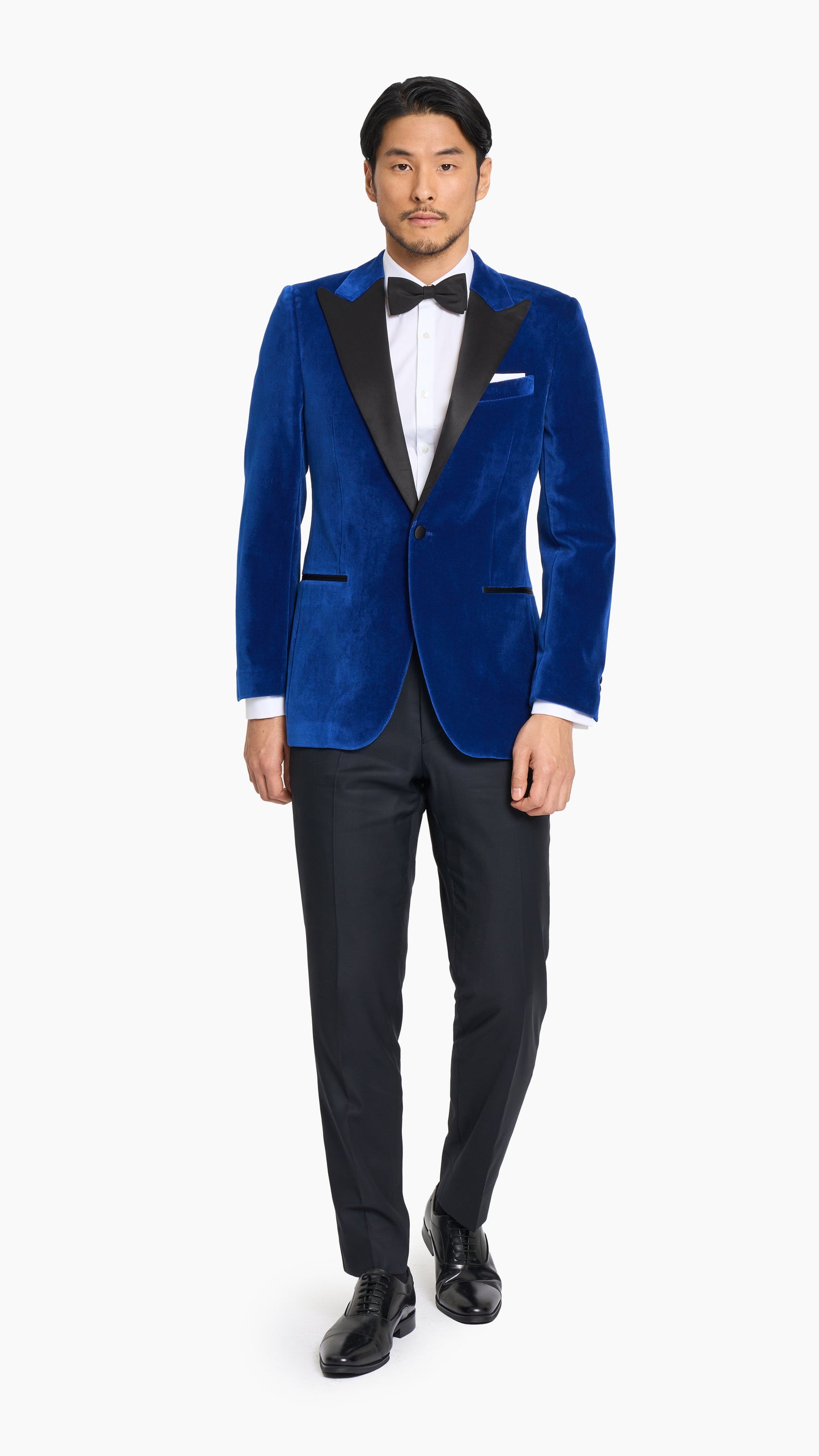 Scabal Saphire Blue Velvet Tuxedo Jacket
