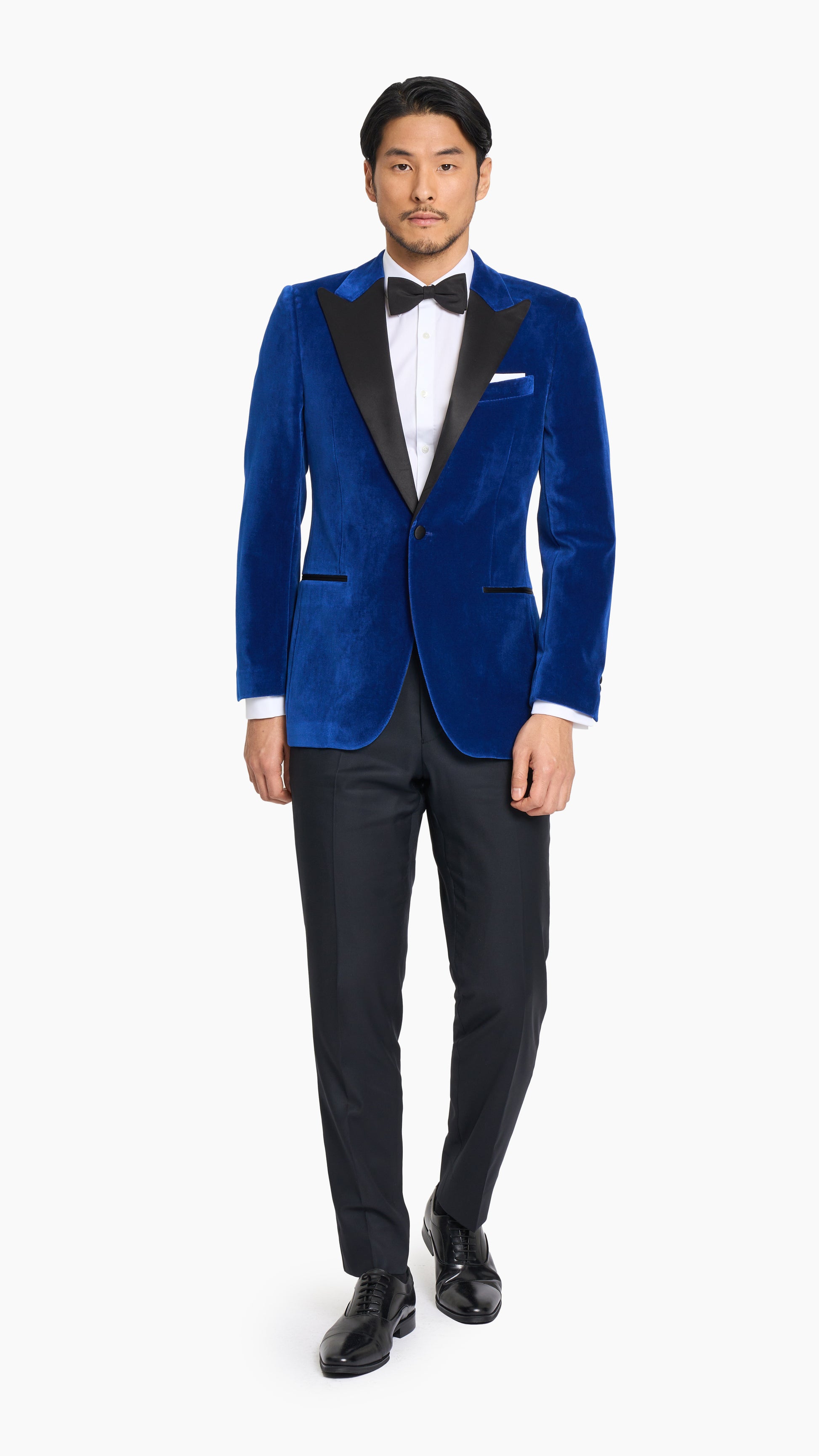 Scabal Saphire Blue Velvet Tuxedo Jacket