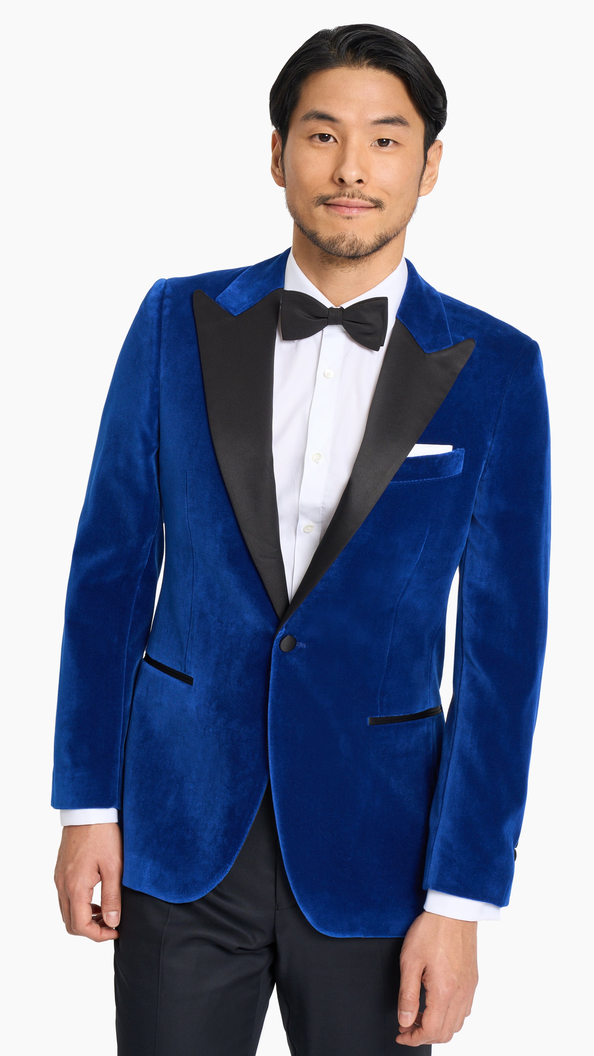 Scabal Saphire Blue Velvet Tuxedo Jacket