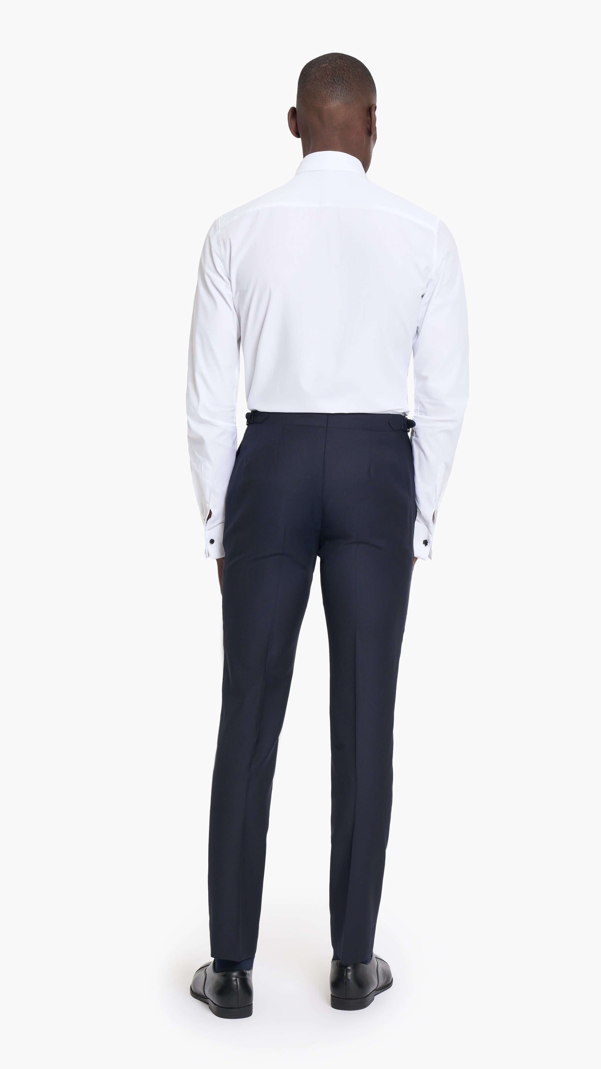 Scabal Midnight Blue Jacquard Custom Tuxedo Suit