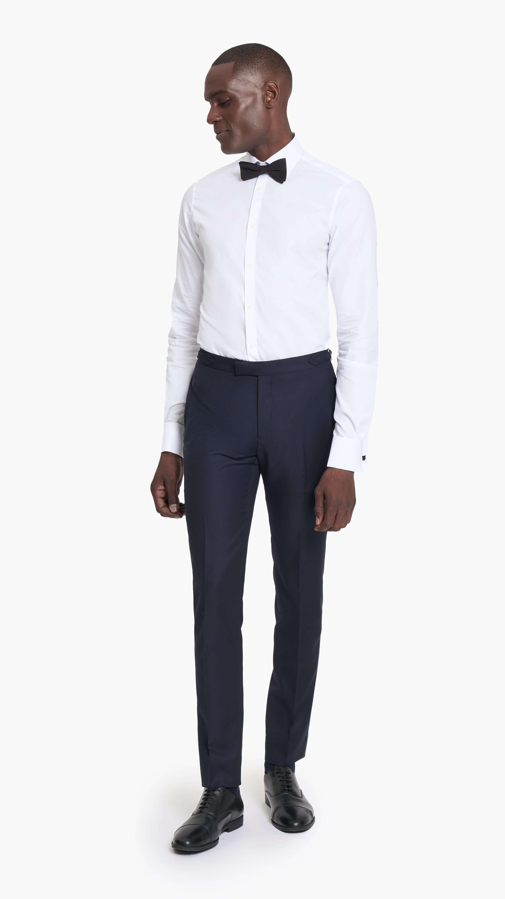 Scabal Midnight Blue Jacquard Custom Tuxedo Suit
