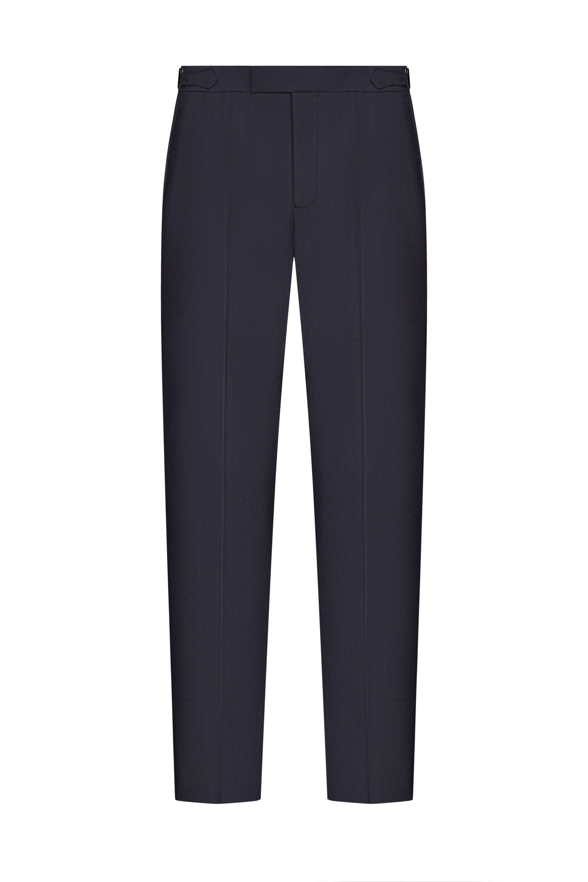Scabal Midnight Blue Jacquard Custom Tuxedo Suit