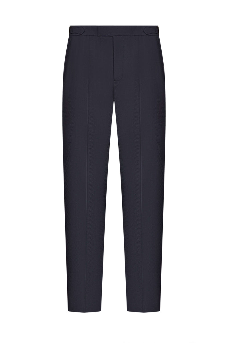 Scabal Midnight Blue Jacquard Custom Tuxedo Suit