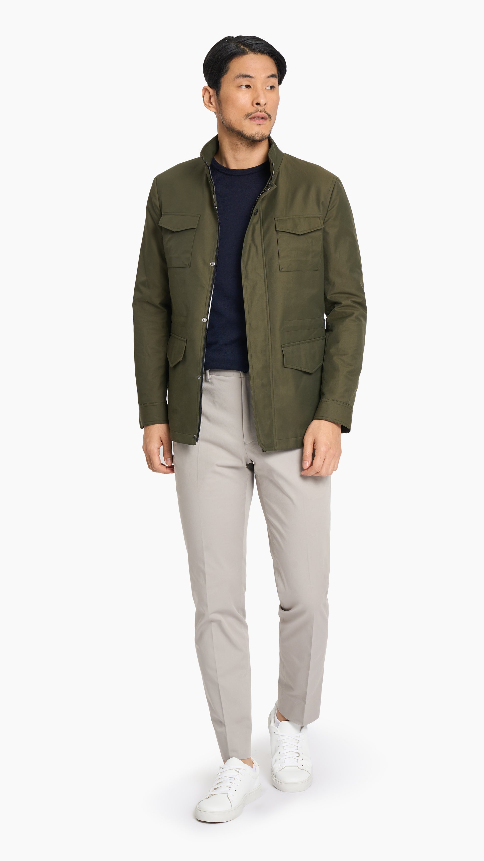 Holland & Sherry Stone Twill Custom Chino