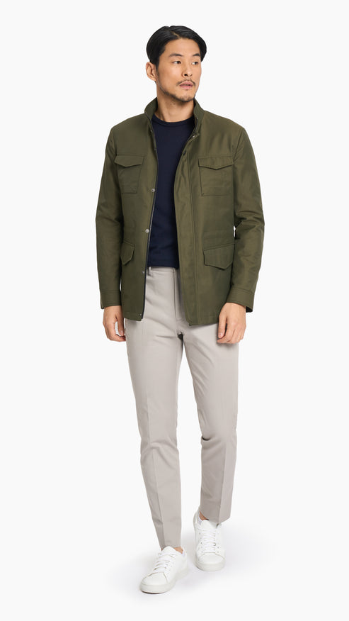 Holland & Sherry Stone Twill Custom Chino