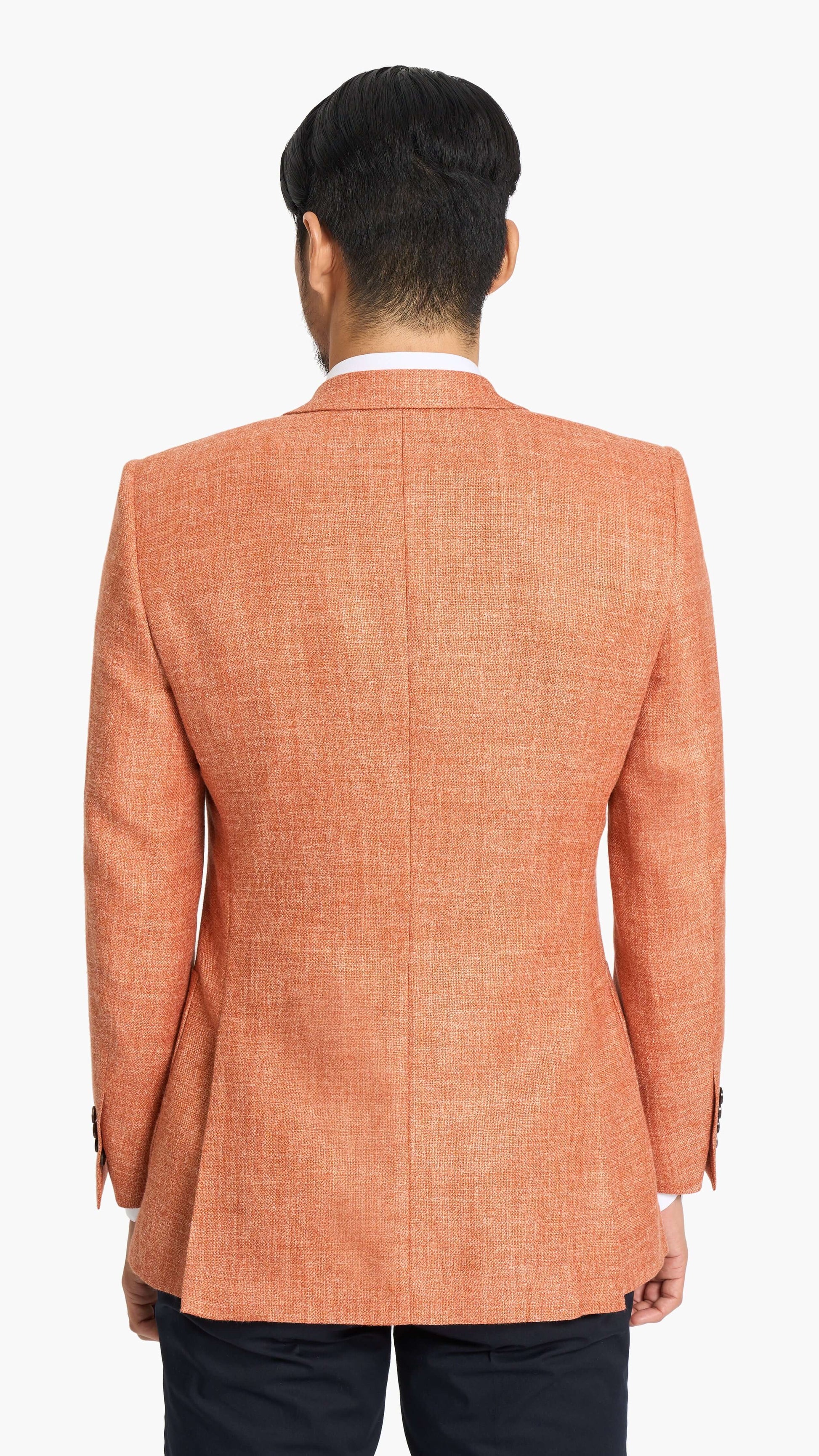 Holland & Sherry Terracotta Basket Weave Jacket
