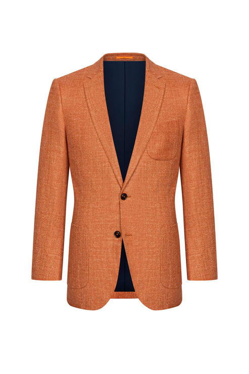 Holland & Sherry Terracotta Basket Weave Jacket