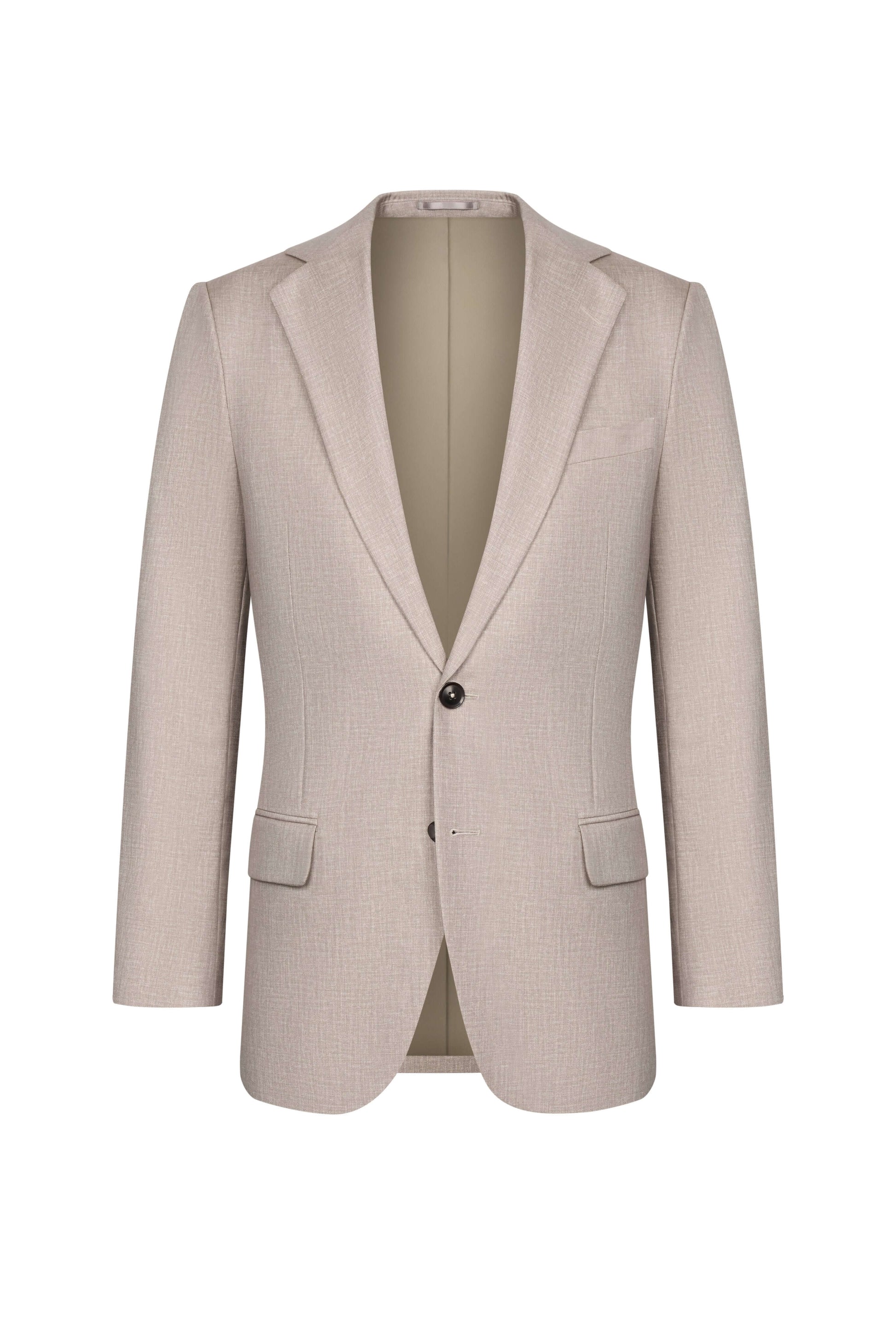 Dormeuil Beige Sharkskin Custom Jacket