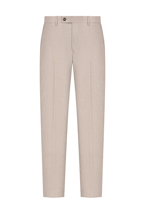 Beige Sharkskin Trouser