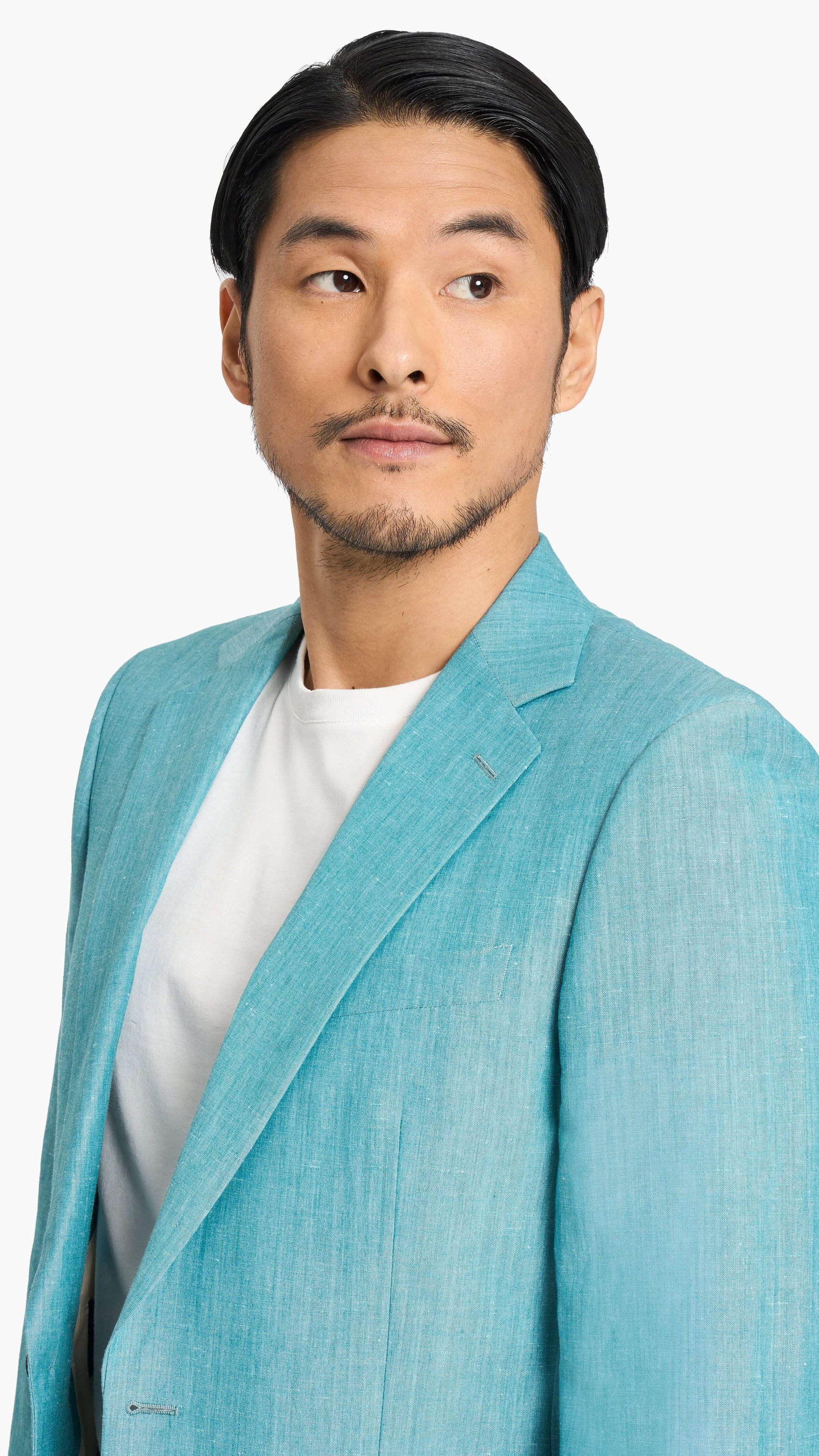 Holland & Sherry Teal Plain Weave Custom Suit
