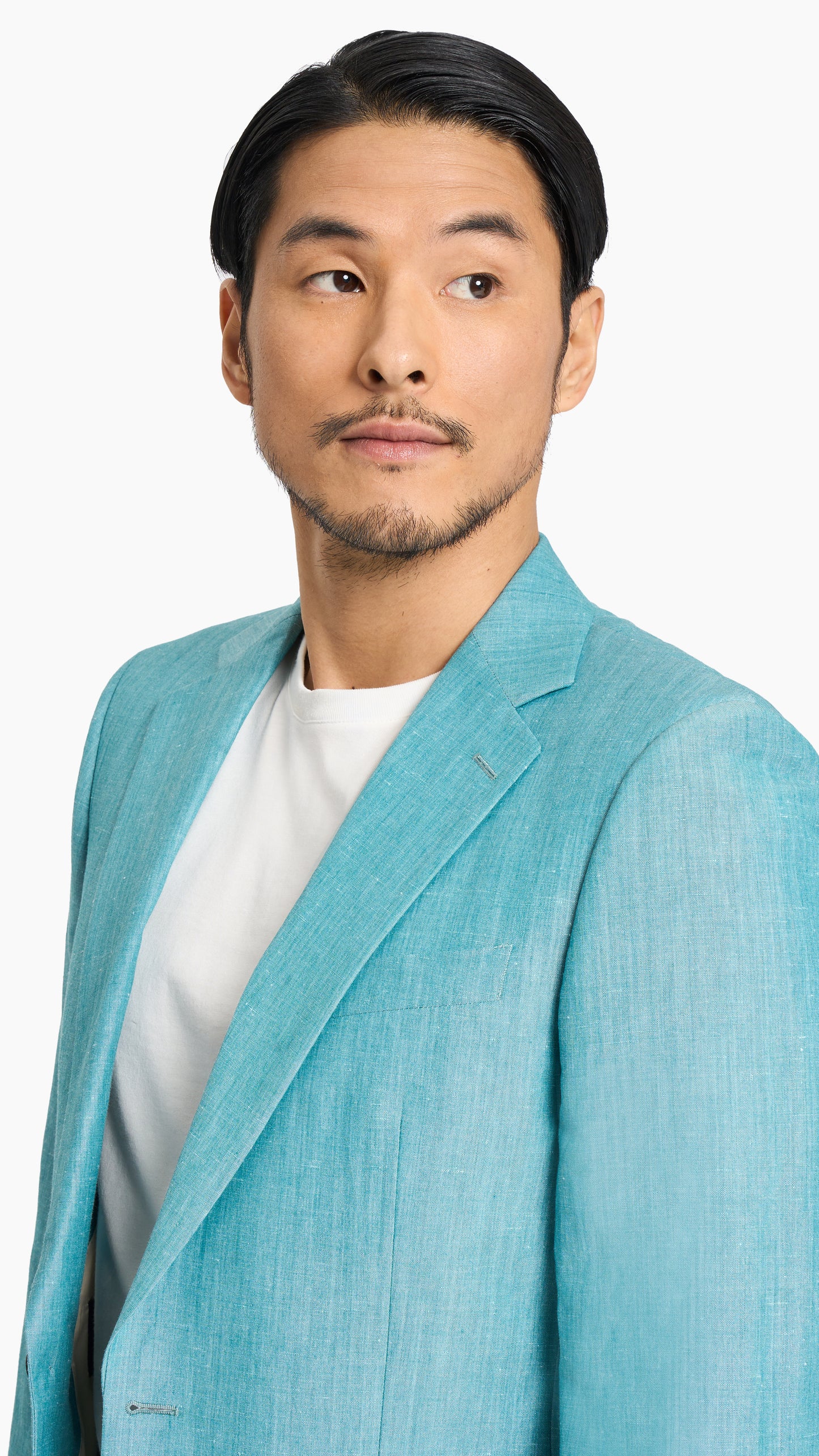 Teal Plain Weave Suit