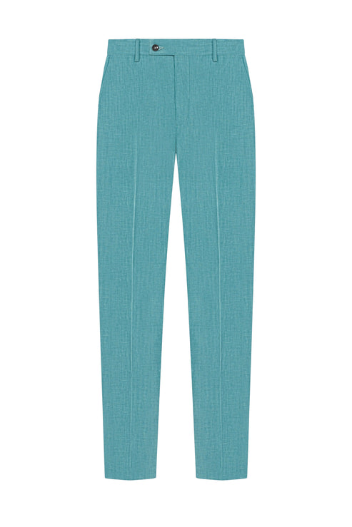 Holland & Sherry Teal Plain Weave Custom Suit