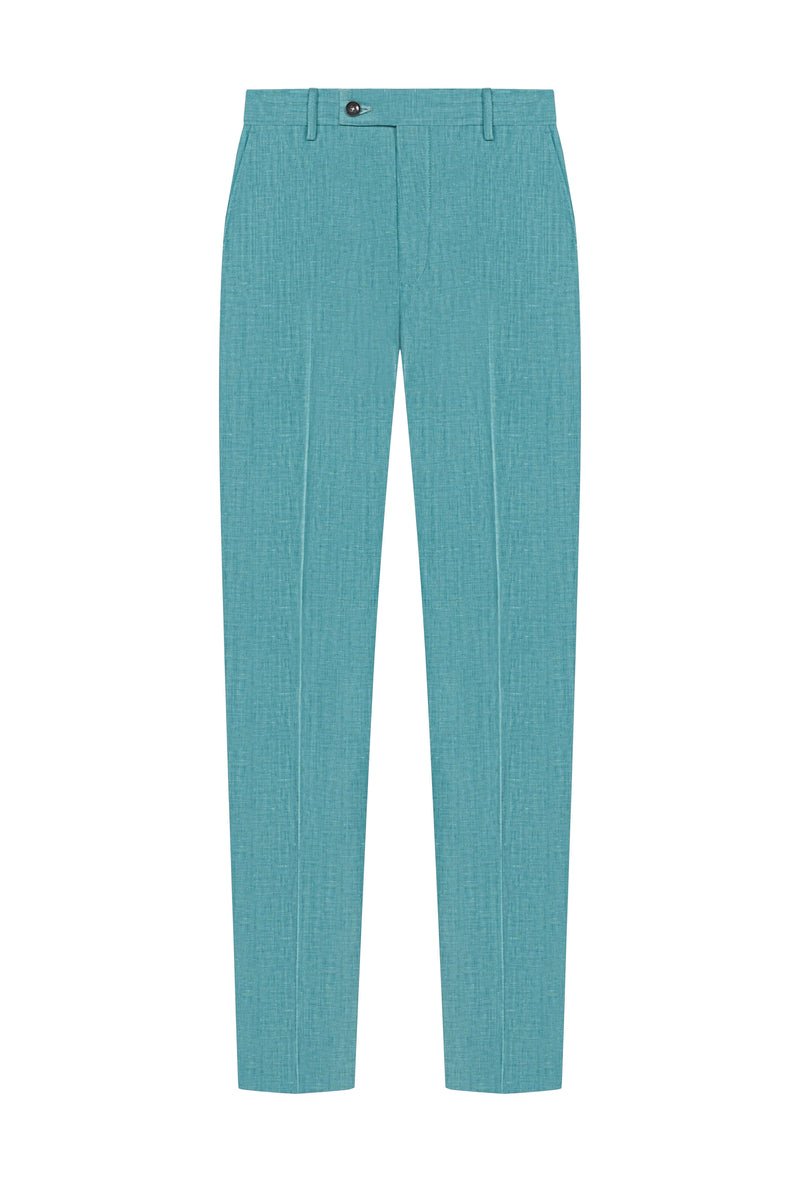 Holland & Sherry Teal Plain Weave Custom Suit