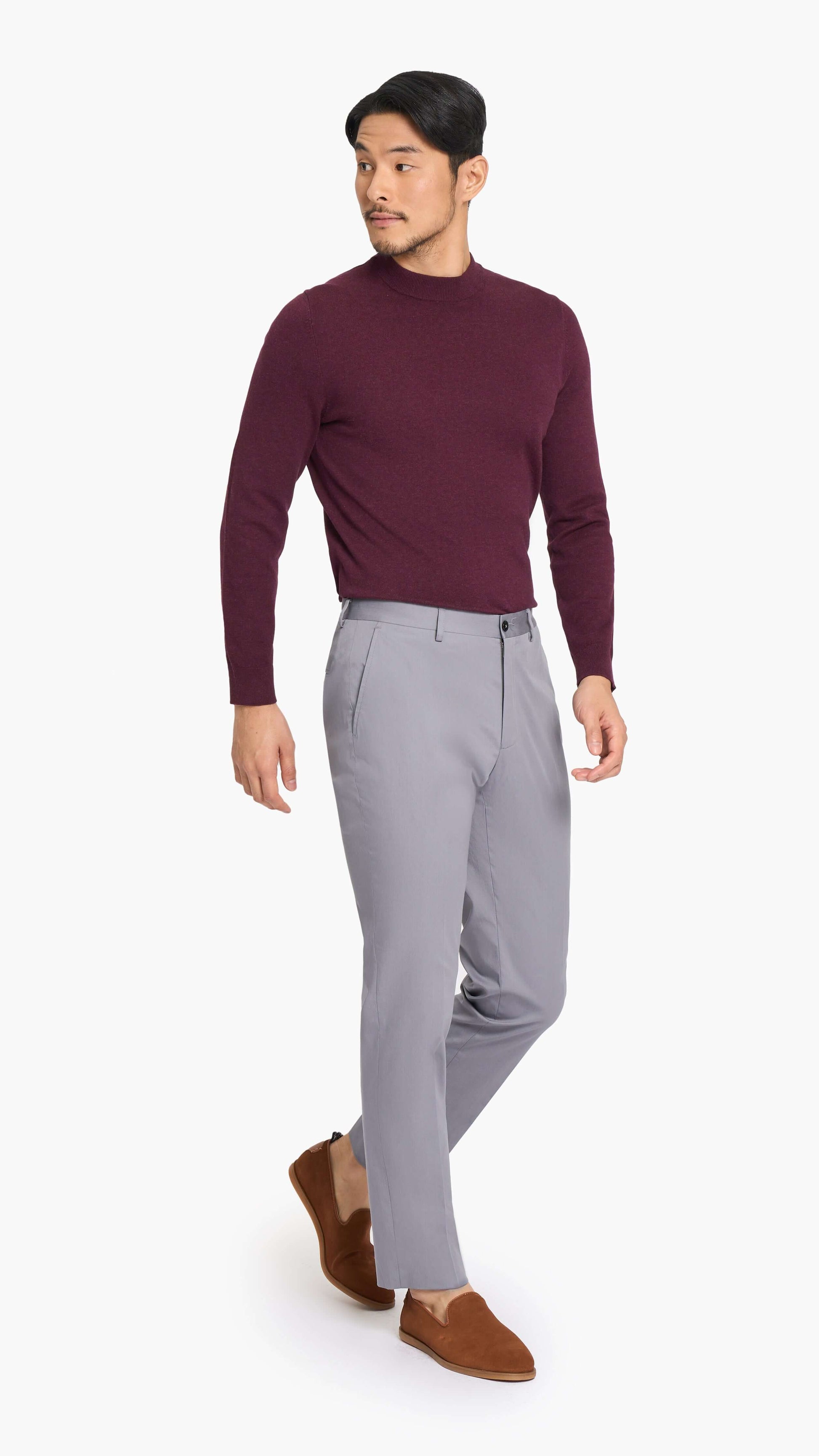 Tessuti di Sondrio Grey Twill Chino