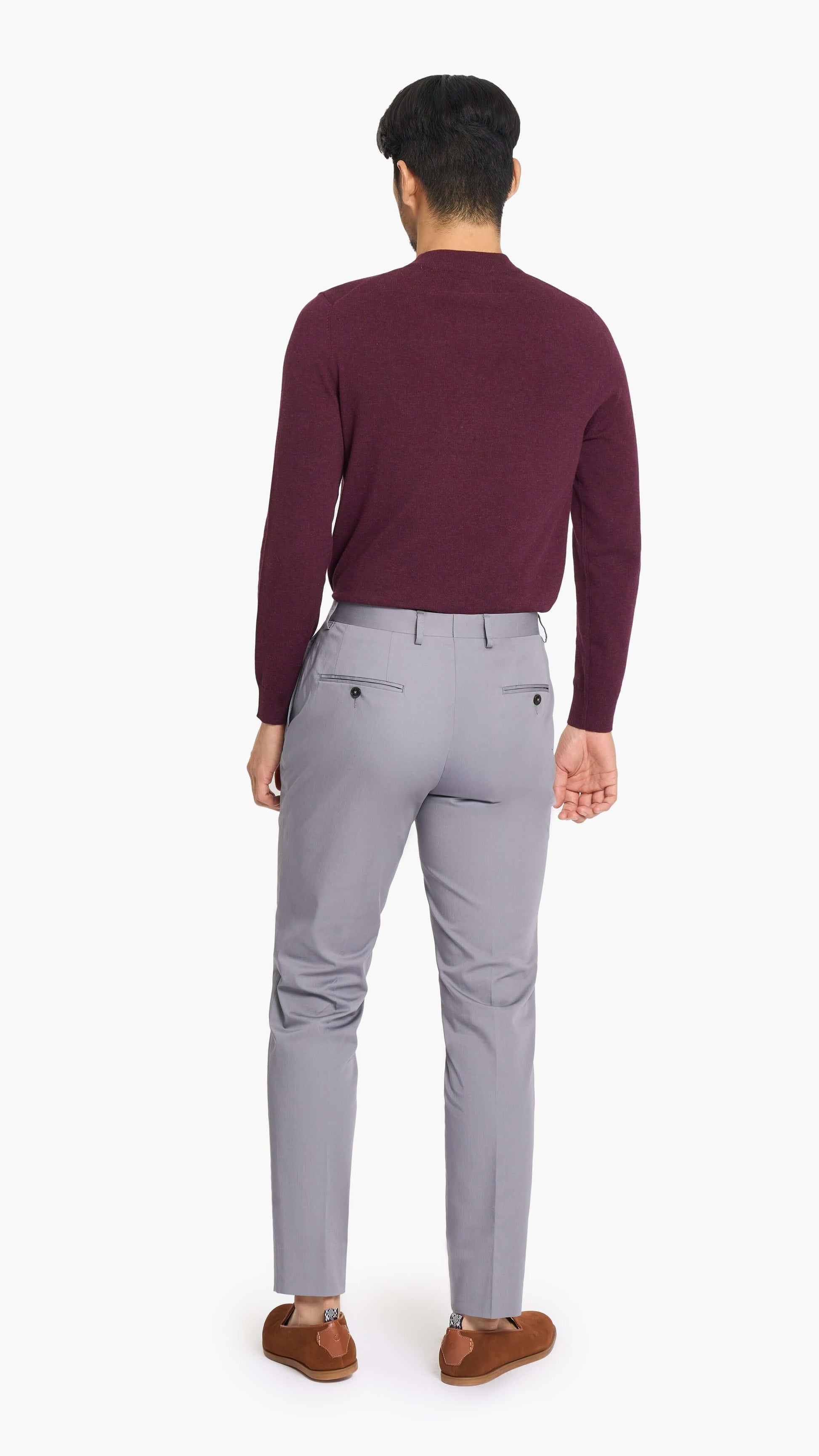 Tessuti di Sondrio Grey Twill Chino