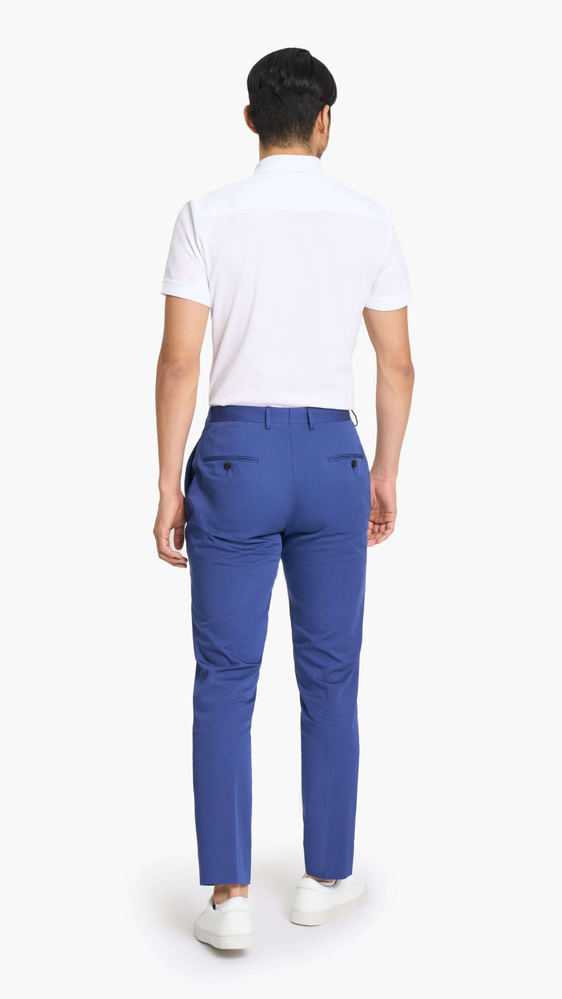 Tessuti di Sondrio Royal Blue Twill Custom Chino