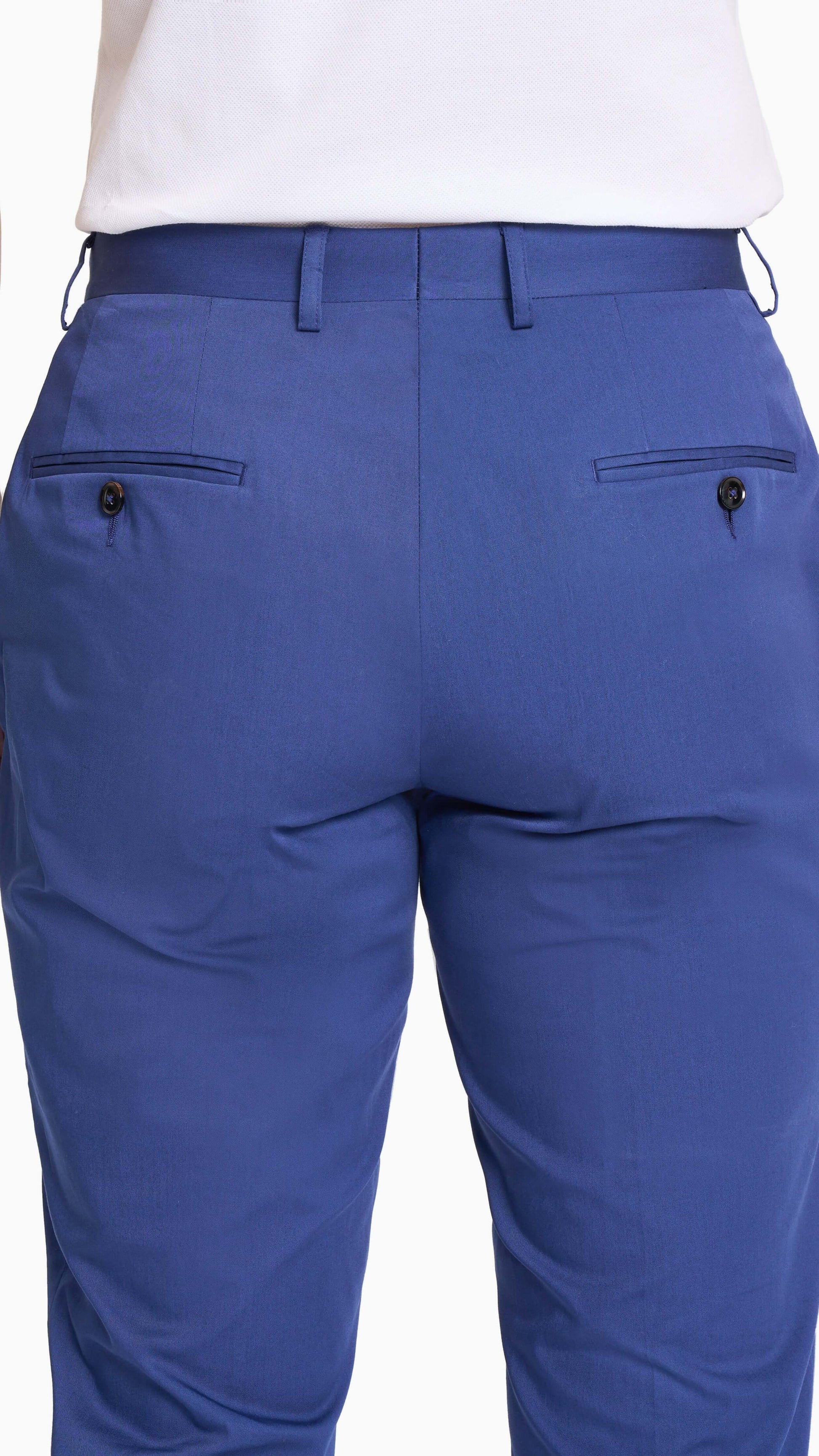 Tessuti di Sondrio Royal Blue Twill Custom Chino