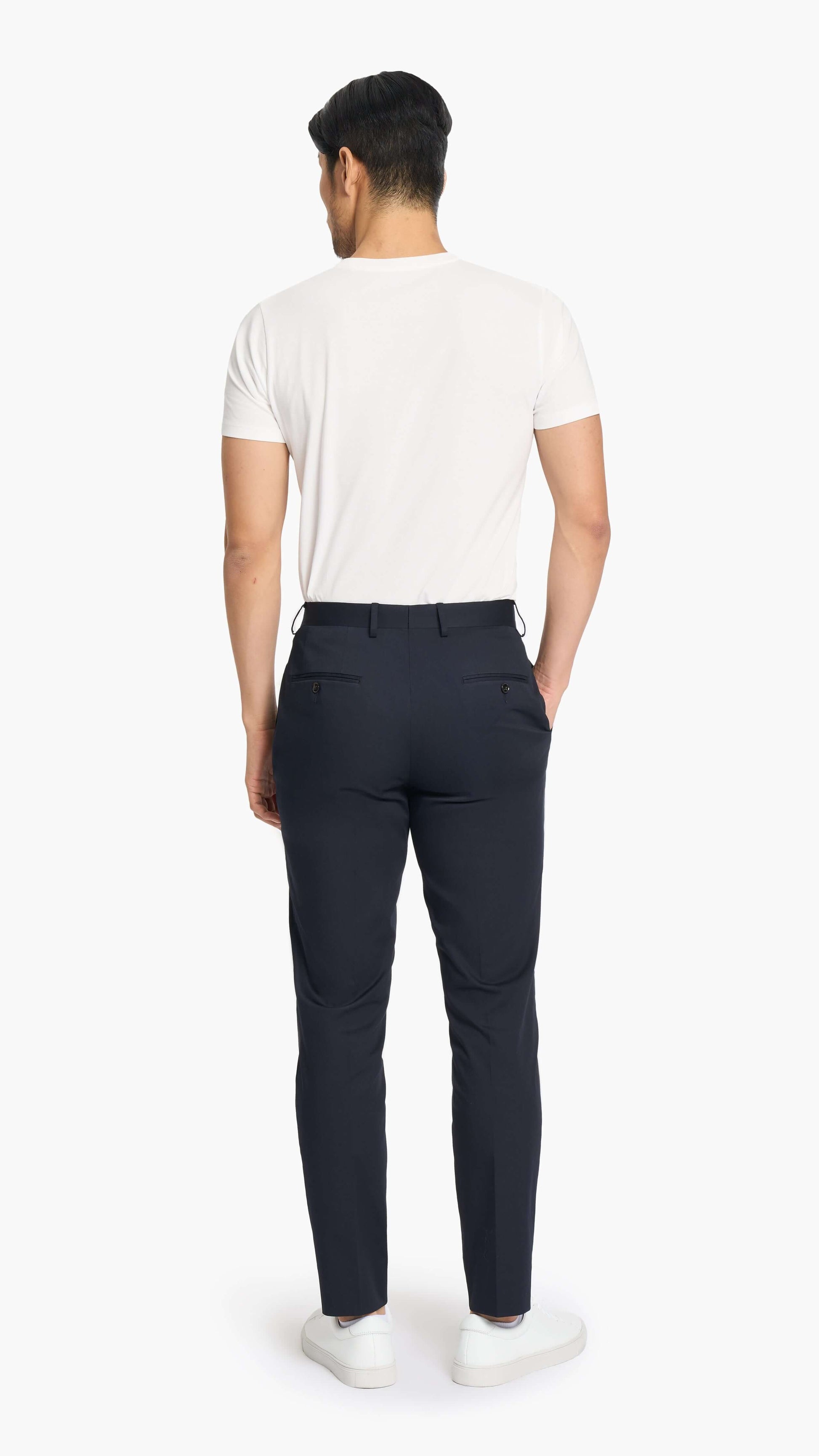 Tessuti di Sondrio Midnight Blue Twill Custom Chino