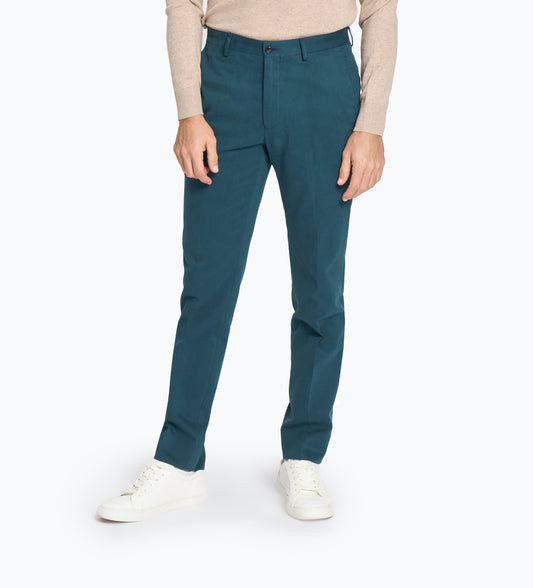 Tessuti di Sondrio Green Brushed Cotton Chino