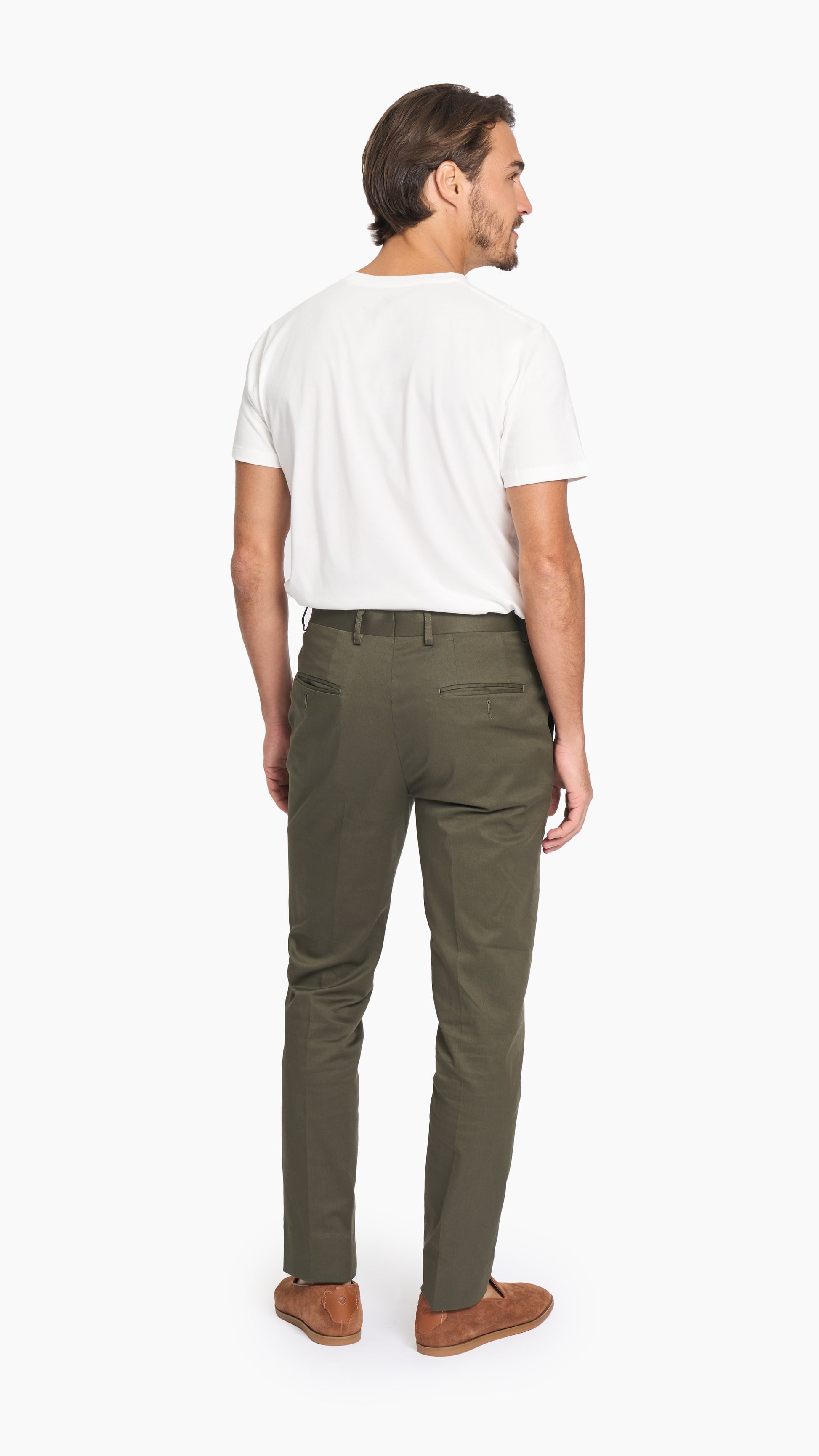 Dark Olive Twill Custom Chino