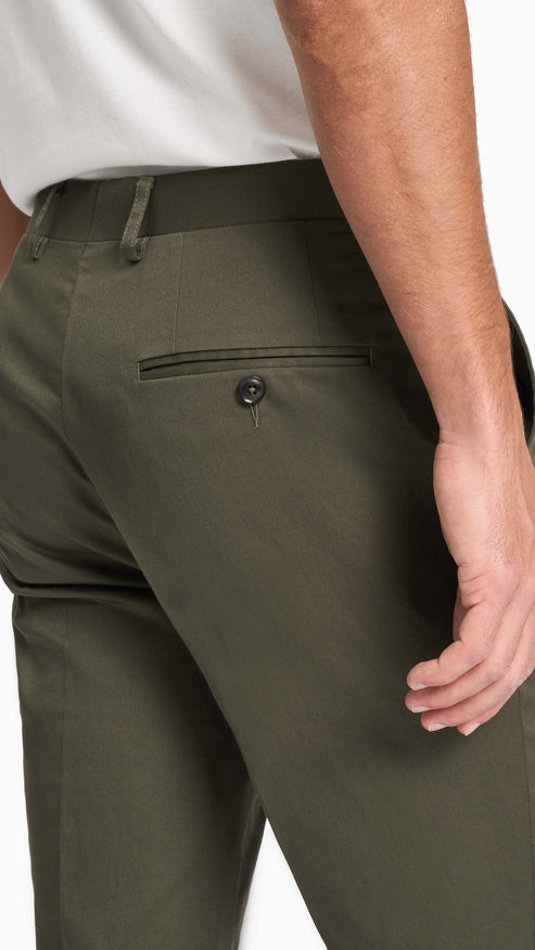 Dark Olive Twill Custom Chino