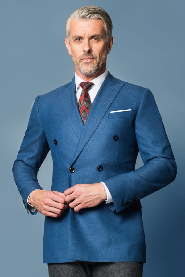 Light Blue Double Breast Suit London